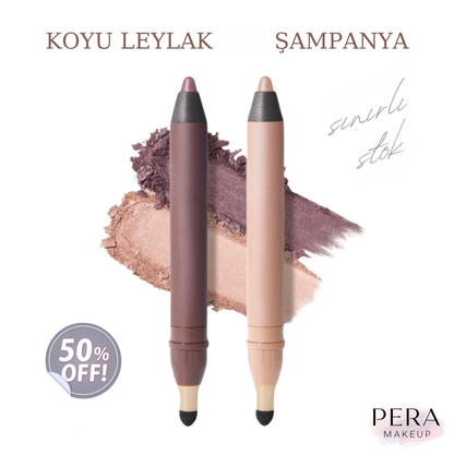 Pera MakeUp® Shadow Liner: 2'si 1 Arada Su Geçirmez Eyeliner ve Göz Farı