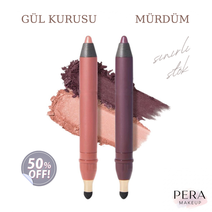 Pera MakeUp® Shadow Liner: 2'si 1 Arada Su Geçirmez Eyeliner ve Göz Farı